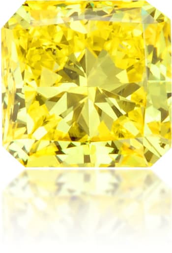 Natural Yellow Diamond Square 0.29 ct Polished