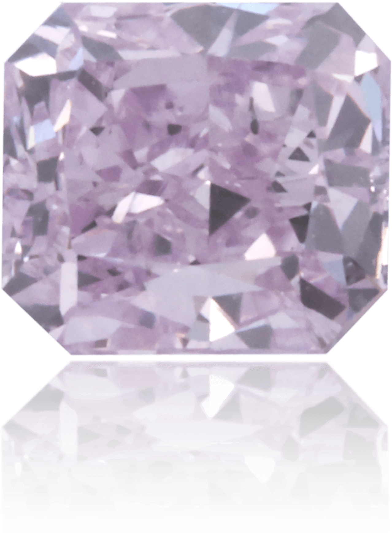 Natural Purple Diamond Rectangle 0.42 ct Polished