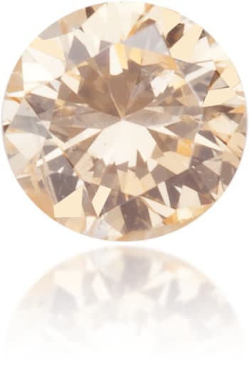 Natural Orange Diamond Round 0.10 ct Polished