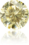 Natural Yellow Diamond Round 0.27 ct Polished