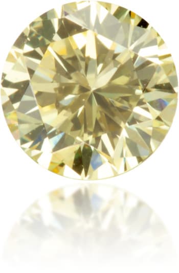 Natural Yellow Diamond Round 0.27 ct Polished