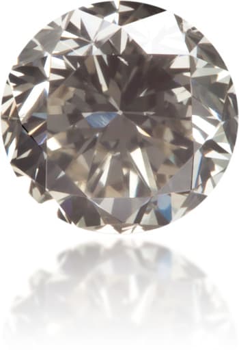 Natural Gray Diamond Round 0.37 ct Polished