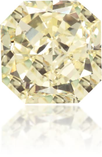 Natural Yellow Diamond Rectangle 2.05 ct Polished