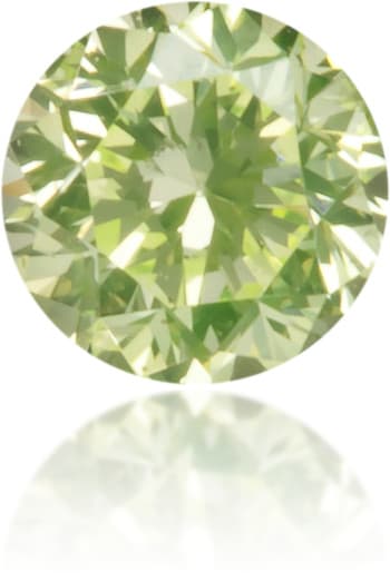 Natural Green Diamond Round 0.10 ct Polished