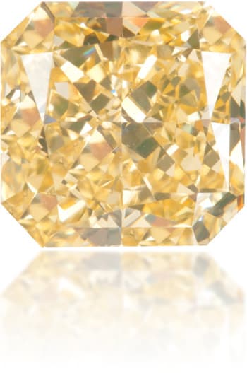 Natural Yellow Diamond Square 2.04 ct Polished