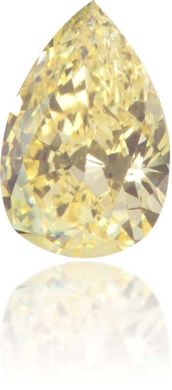 Natural Yellow Diamond Pear Shape 0.56 ct Polished