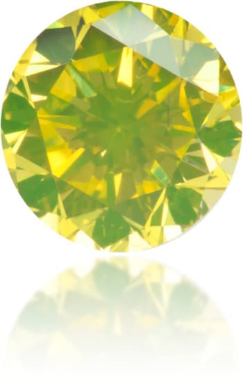 Natural Yellow Diamond Round 0.34 ct Polished