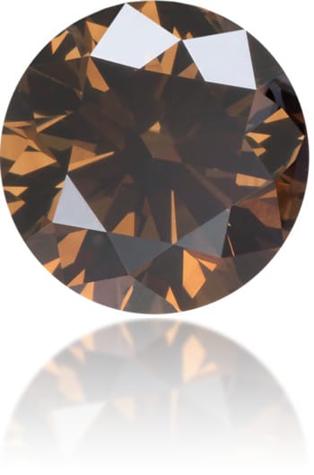 Natural Brown Diamond Round 0.81 ct Polished