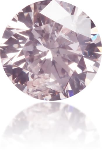 Natural Pink Diamond Round 0.33 ct Polished