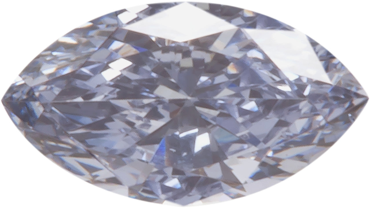 Natural Blue Diamond Marquise 0.12 ct Polished