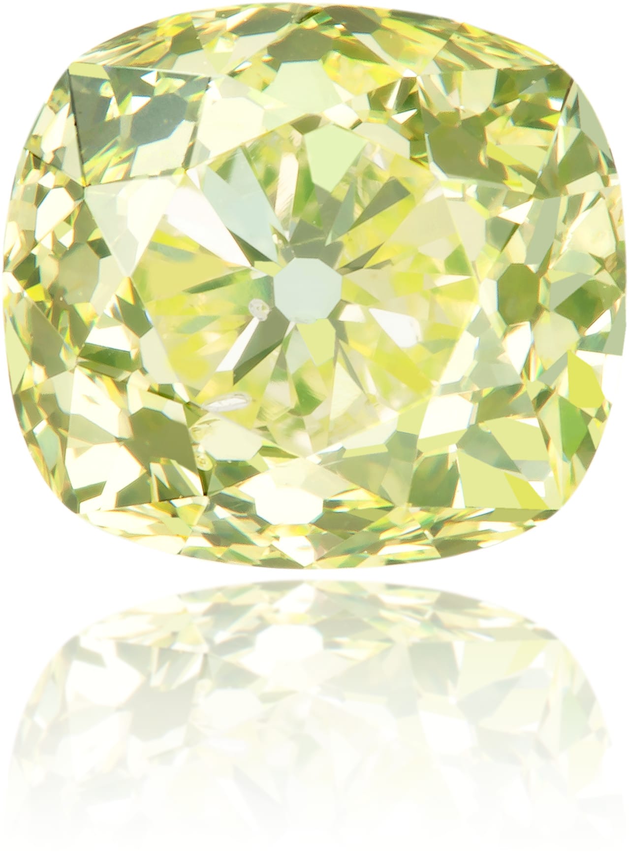 Natural Green Diamond Cushion 1.60 ct Polished