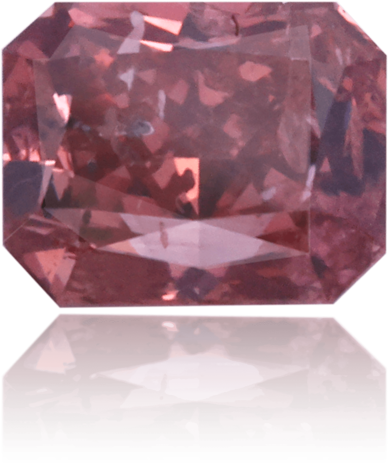 Natural Pink Diamond Rectangle 0.89 ct Polished