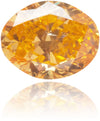 Natural Orange Diamond Oval 0.25 ct Polished