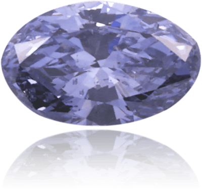 Natural Purple Diamond Oval 0.20 ct Polished