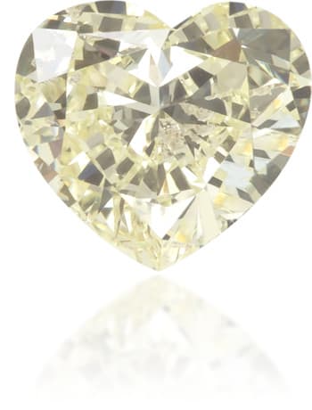 Natural Yellow Diamond Heart Shape 0.27 ct Polished