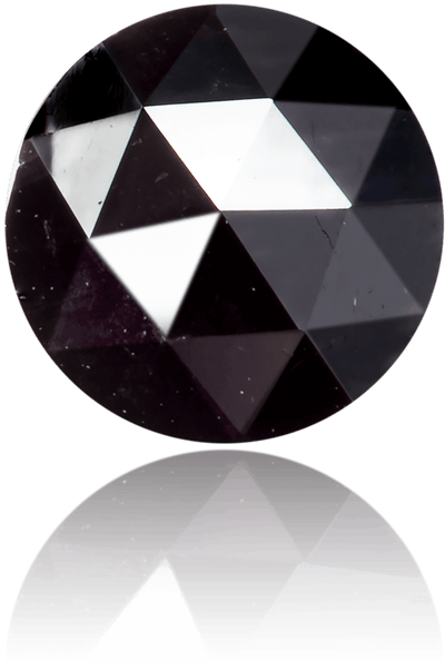 Natural Black Diamond Rose Cut 0.45 ct Polished