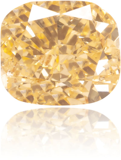 Natural Orange Diamond Cushion 0.39 ct Polished