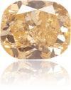 Natural Orange Diamond Cushion 0.62 ct Polished