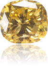 Natural Yellow Diamond Cushion 0.49 ct Polished