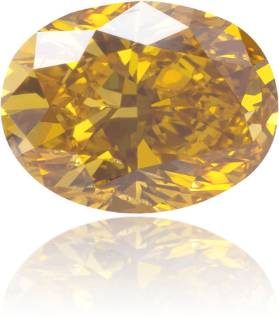 Natural Yellow Diamond Oval 1.01 ct Polished