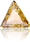 Natural Yellow Diamond Triangle 1.12 ct Polished