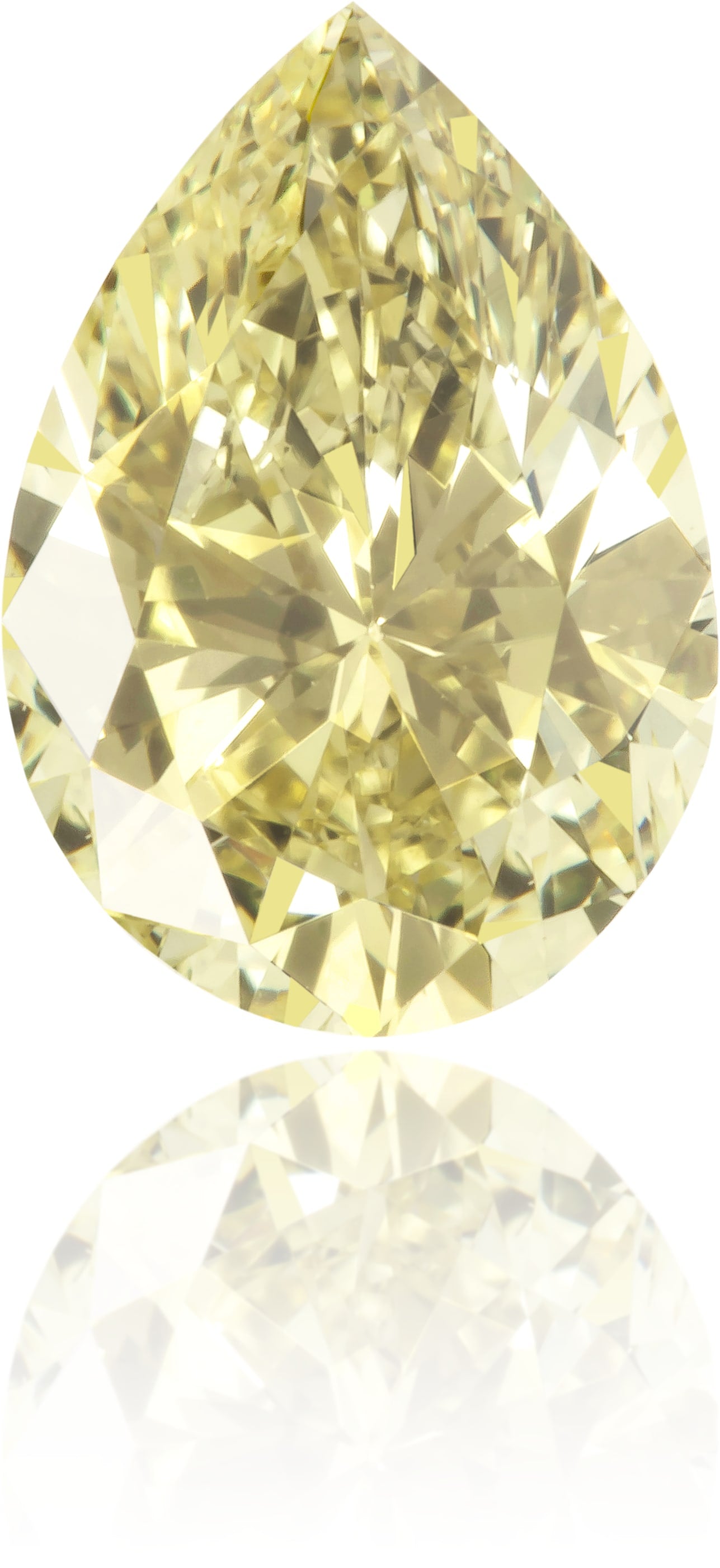 Natural Yellow Diamond Pear Shape 1.02 ct Polished