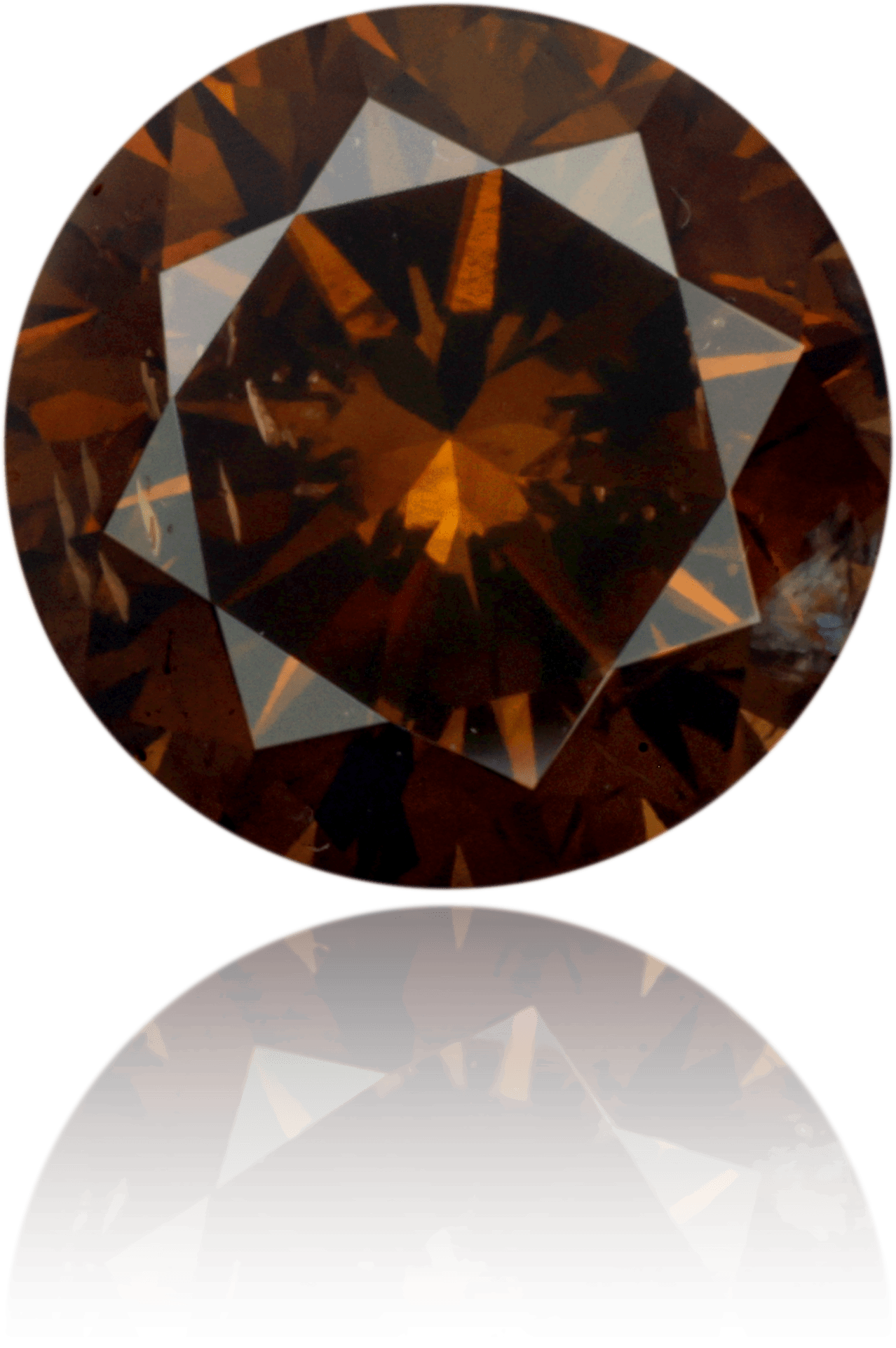 Natural Brown Diamond Round 2.04 ct Polished