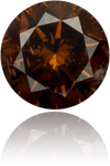 Natural Brown Diamond Round 2.04 ct Polished