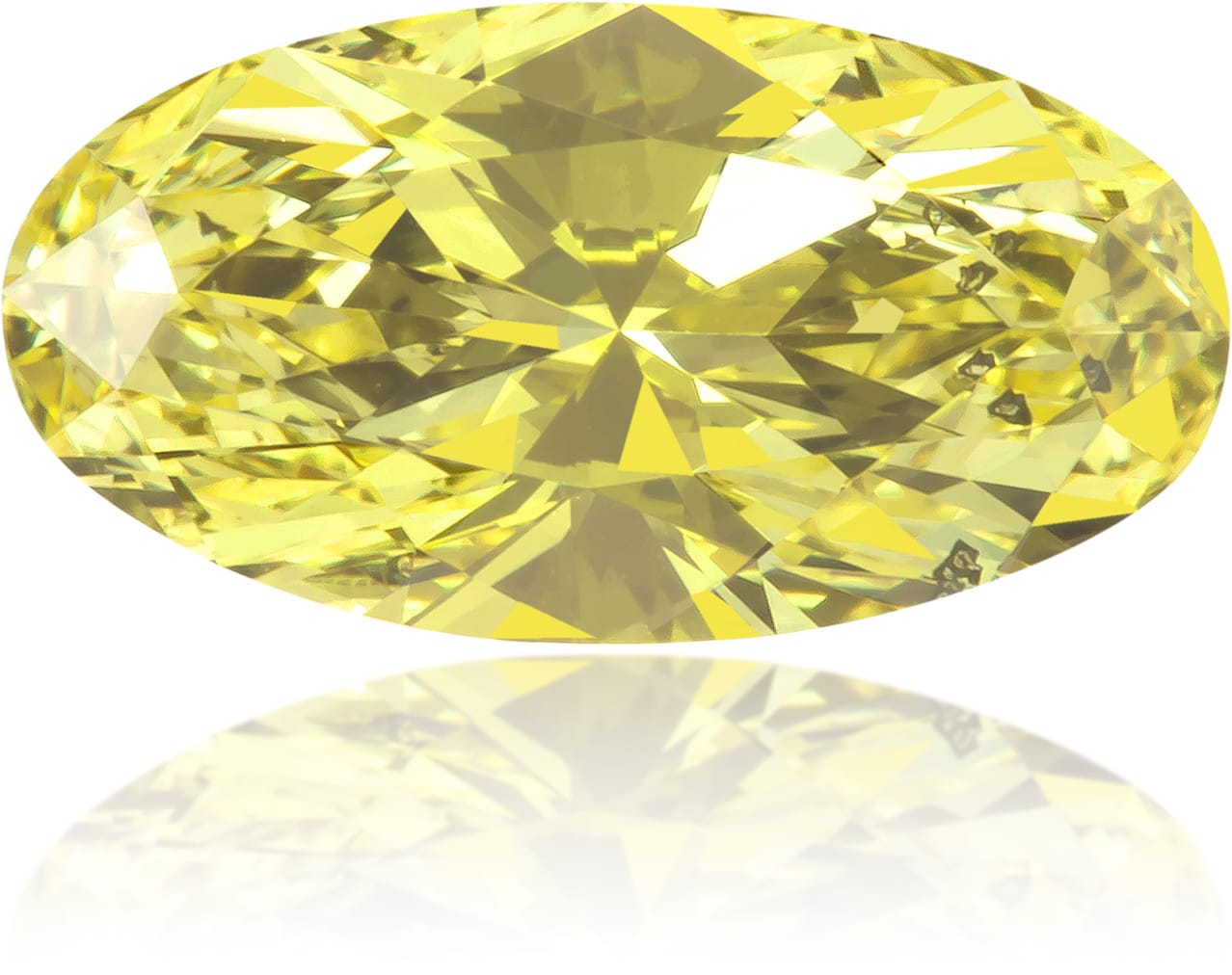 Natural Yellow Diamond Pear Shape 0.37 ct Polished