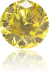 Natural Yellow Diamond Round 0.37 ct Polished