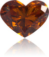 Natural Orange Diamond Heart Shape 1.64 ct Polished