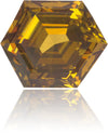 Natural Brown Diamond Hexagon 1.10 ct Polished