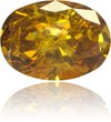 Natural Orange Diamond Oval 0.88 ct Polished