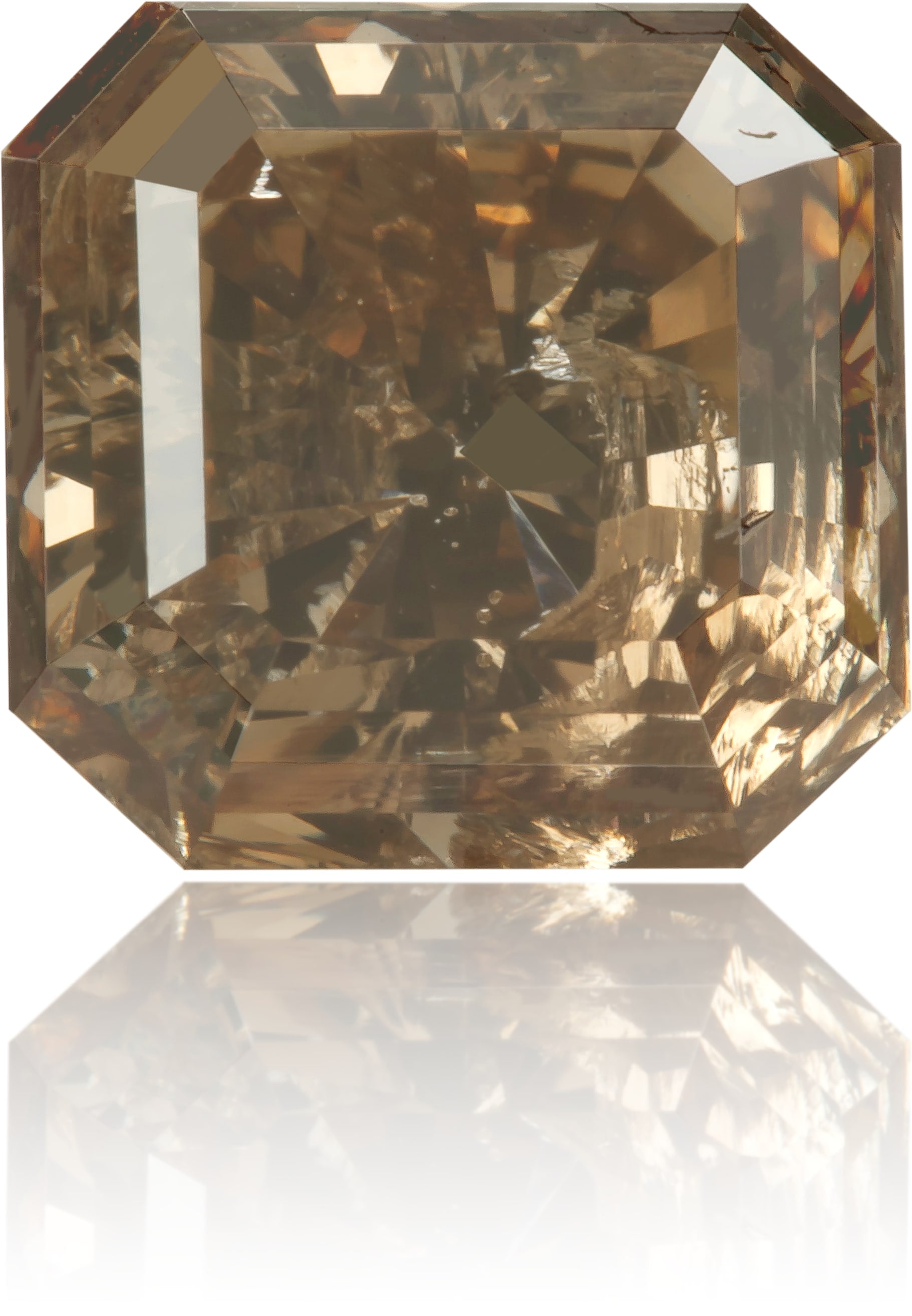 Natural Brown Diamond Square 2.81 ct Polished