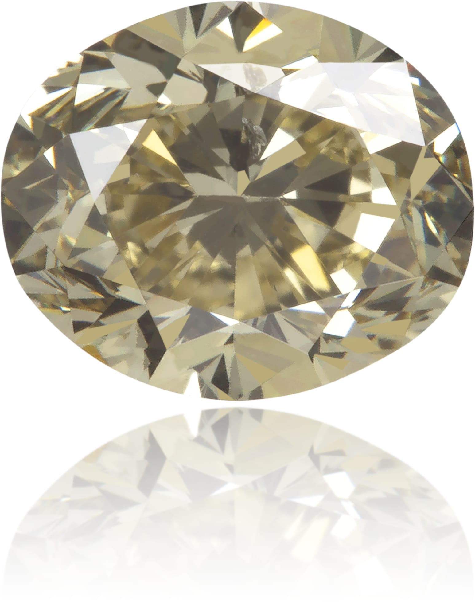 Natural Brown Diamond Oval 1.21 ct Polished