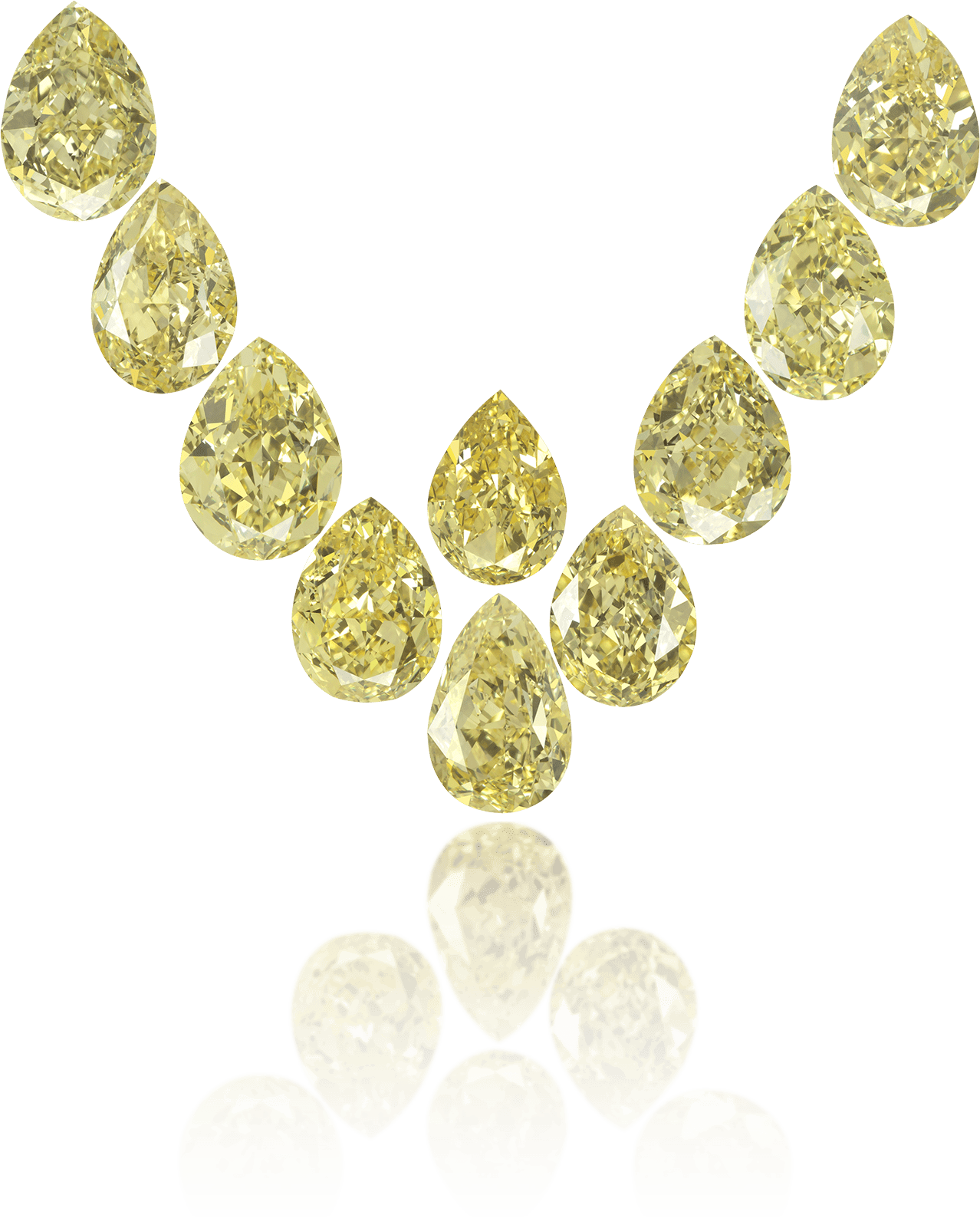 Natural Yellow Diamond Pear Shape 5.43 ct set