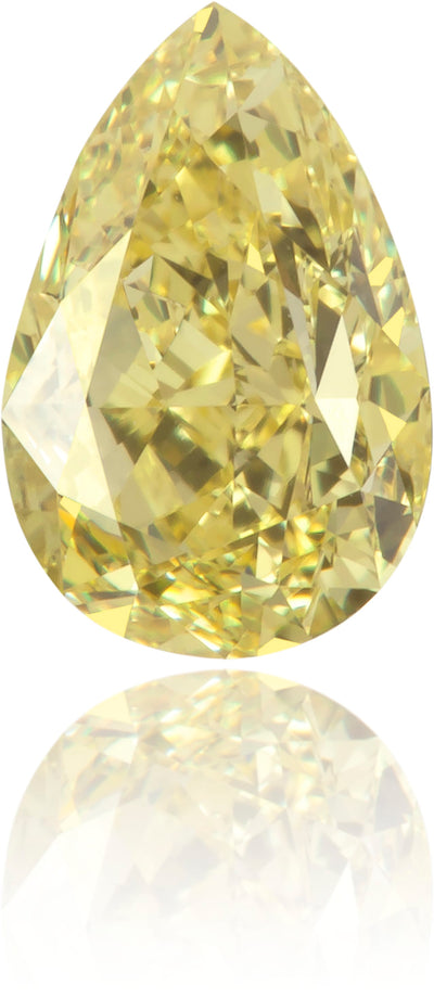 Natural Yellow Diamond Pear Shape 0.58 ct Polished