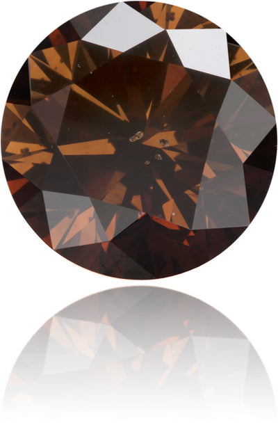 Natural Brown Diamond Round 3.36 ct Polished