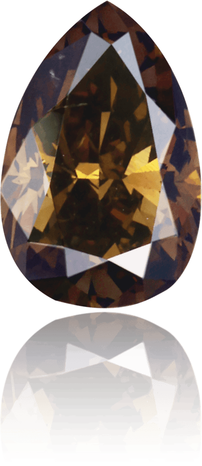 Natural Brown Diamond Pear Shape 1.02 ct Polished