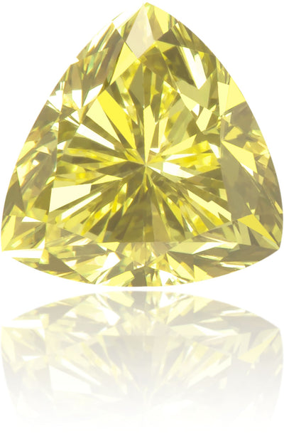 Natural Yellow Diamond Triangle 0.44 ct Polished