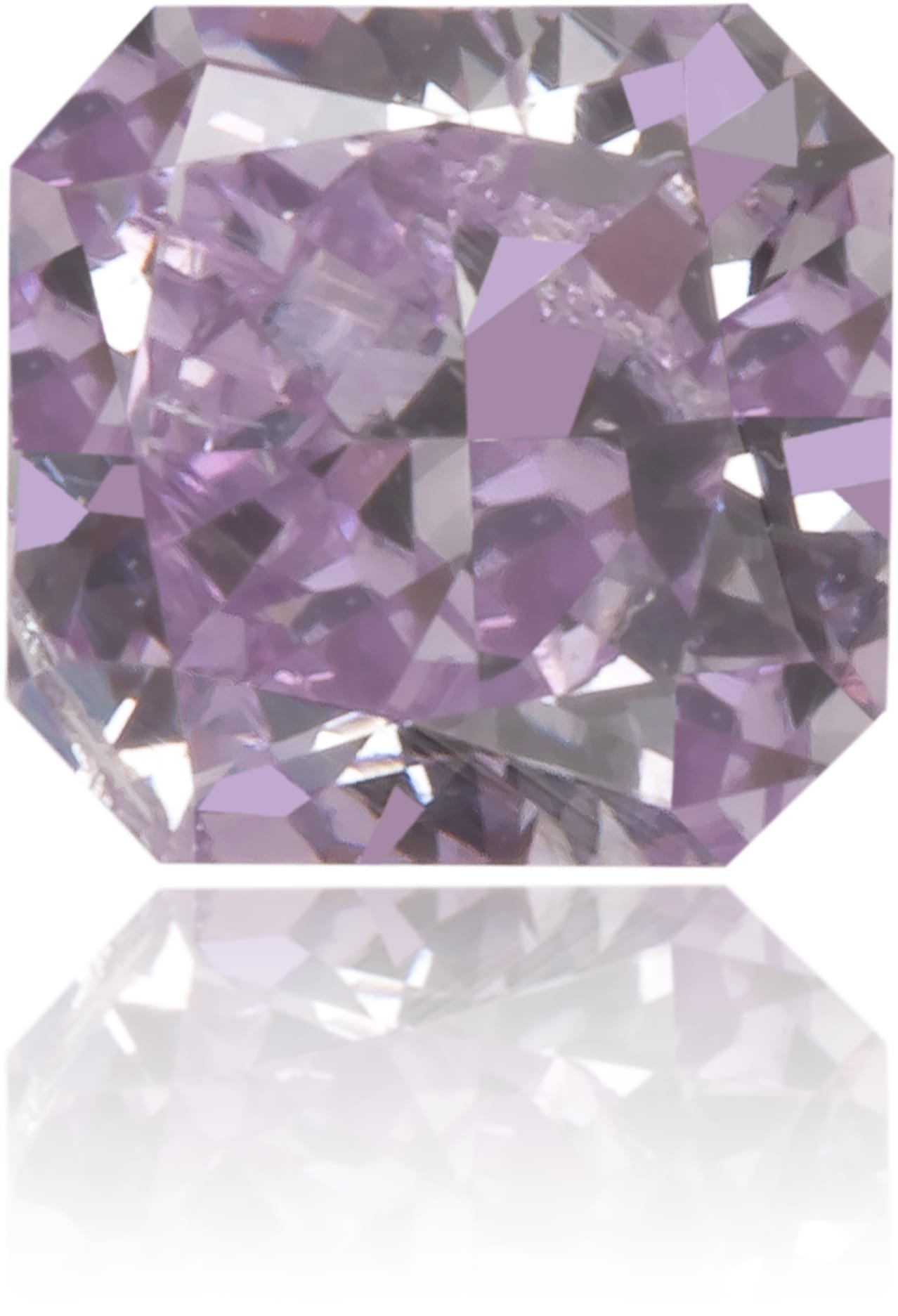 Natural Purple Diamond Square 0.20 ct Polished