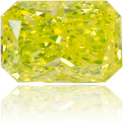 Natural Yellow Diamond Rectangle 0.16 ct Polished