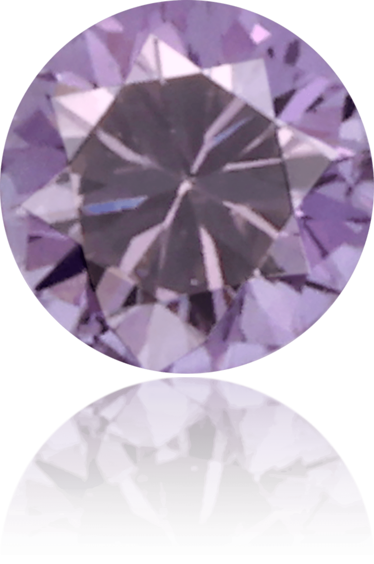 Natural Purple Diamond Round 0.08 ct Polished