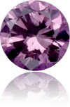 Natural Purple Diamond Round 0.09 ct Polished