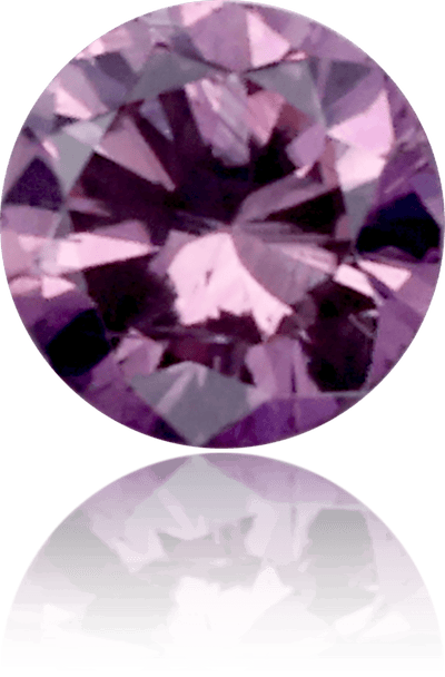 Natural Purple Diamond Round 0.09 ct Polished