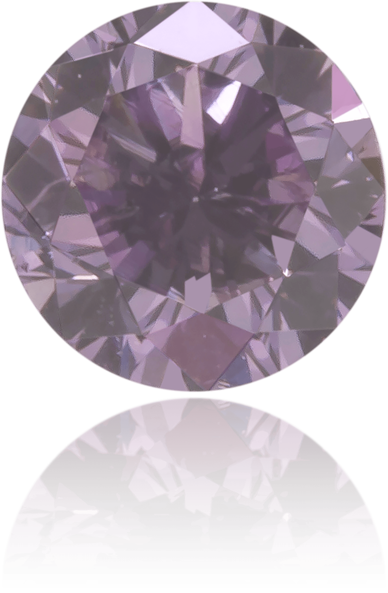 Natural Purple Diamond Round 0.17 ct Polished