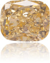 Natural Orange Diamond Cushion 0.30 ct Polished