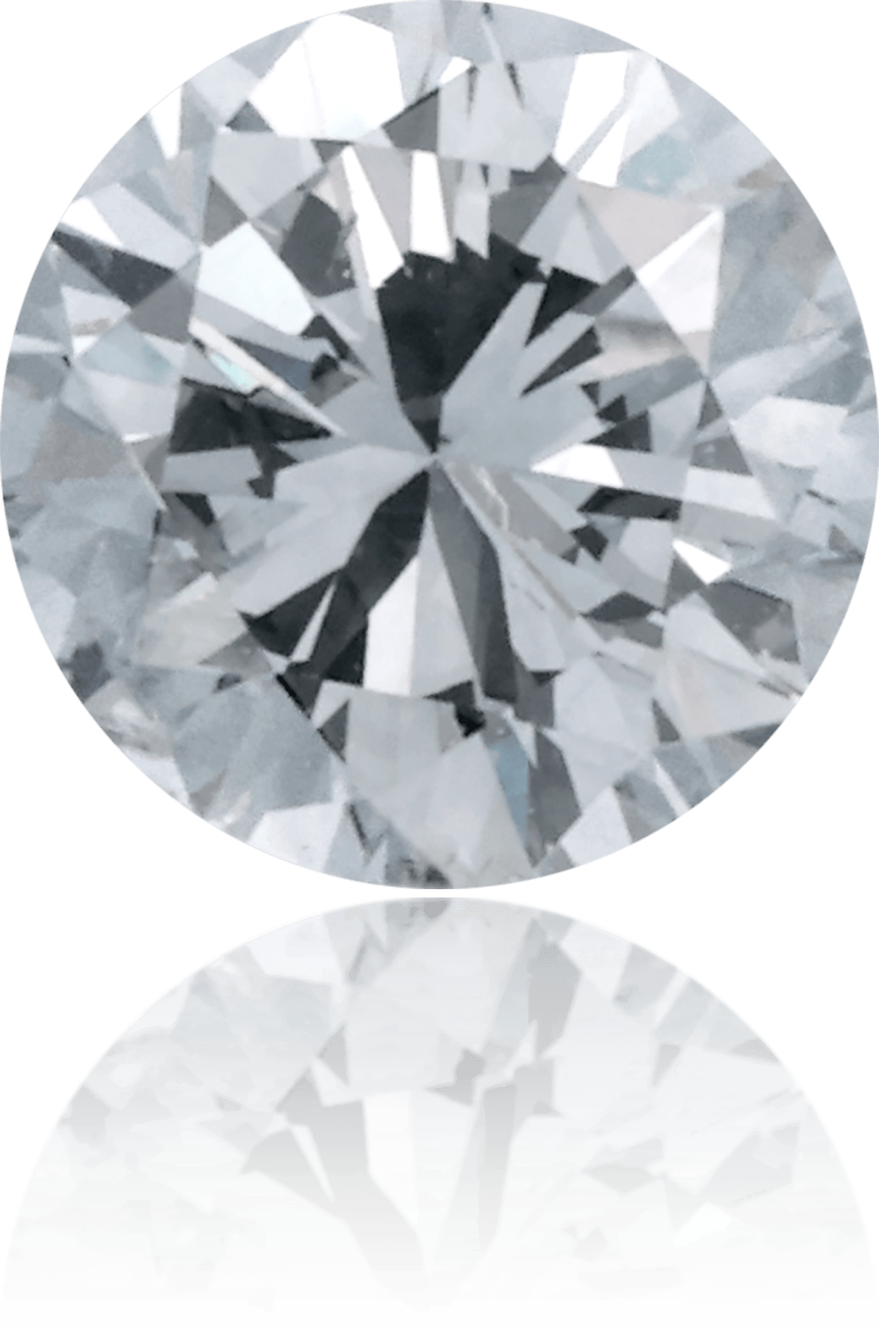 Natural Gray Diamond Round 0.51 ct Polished