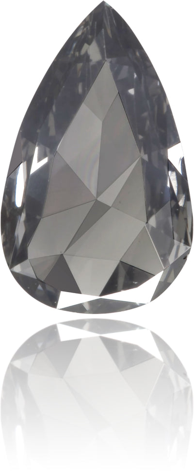 Natural Gray Diamond Pear Shape 0.32 ct Polished