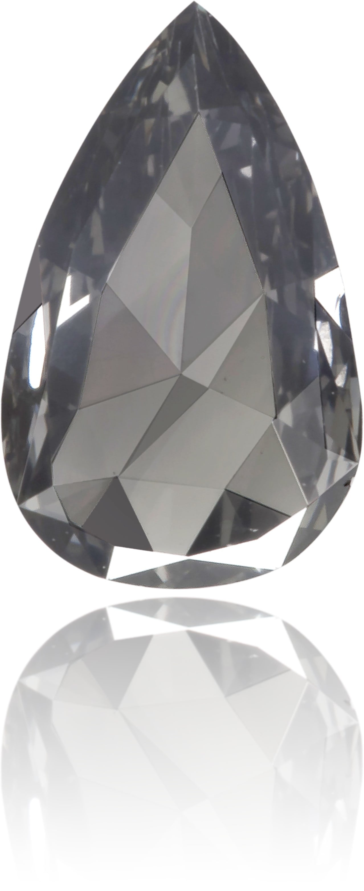 Natural Gray Diamond Pear Shape 0.32 ct Polished